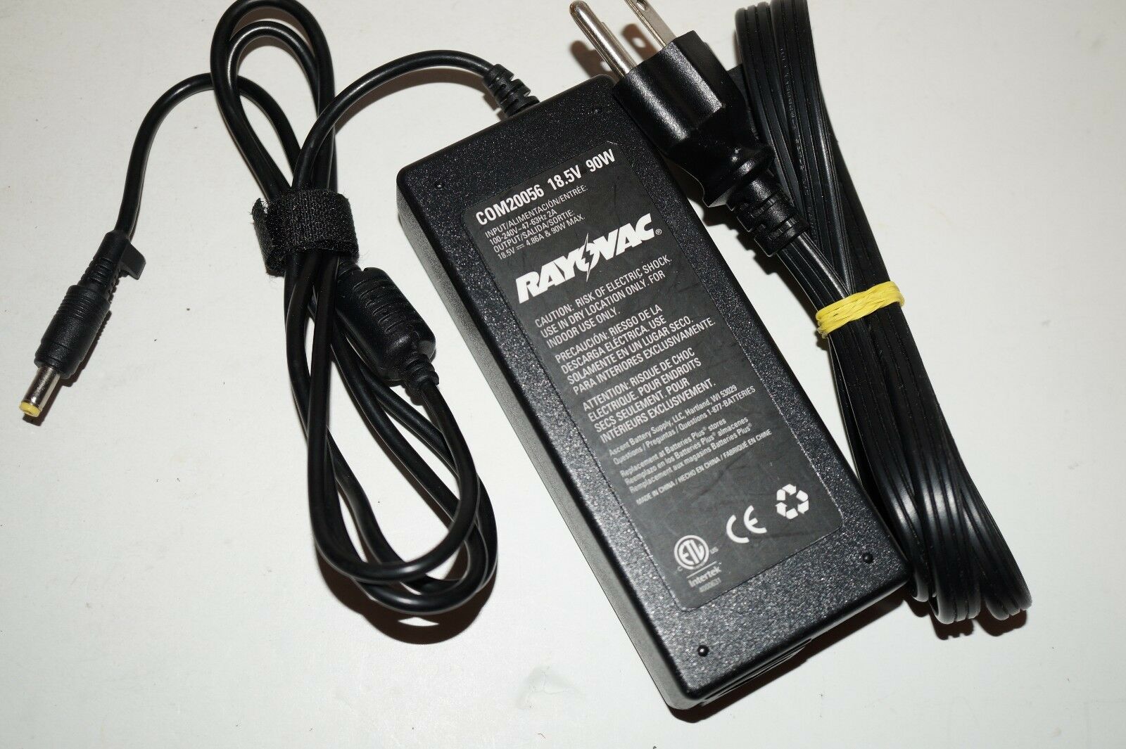 *100% Brand NEW* 18.5V 4.86A 90W Rayovac C0M20056 AC Adapter Power Supply